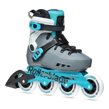 Rollerblade Maxxum XT Inline Rullskridsko dam 90mm Grå/Ljusblå