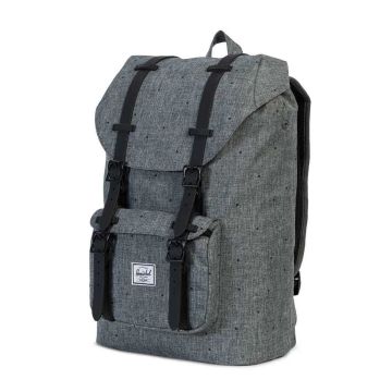 Herschel Little America Ryggsäck Scattered Raven Crosshatch Svart Rubber 17L