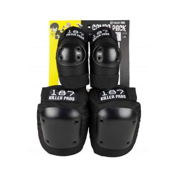 187 Killer Pads Knä Och Armbåg Skyddsset Svart