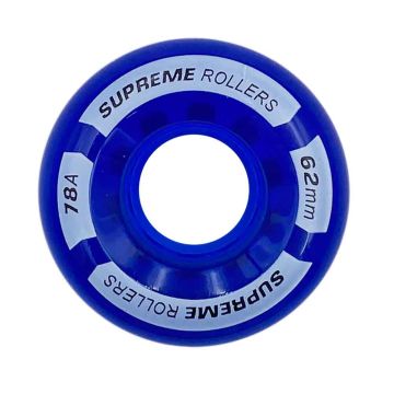 Supreme Rollers Quad Wheels 62mm/78A Blå 4-Pack