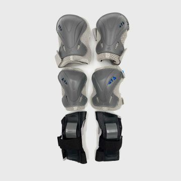 Rollerblade Beskyttelsessæt - grå/blå