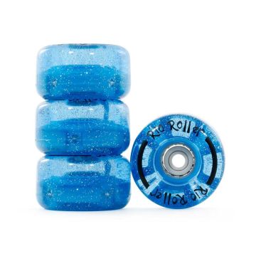 Rio Roller Light Up Wheels Blue Glitter