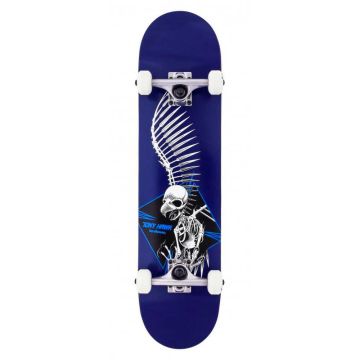 Birdhouse Skateboard Stage 1 Full Skull 2 Blå 7.5