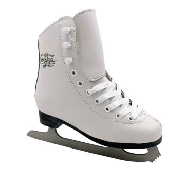 Cantop Konståkningsskridsko Vit - Silver Logo
