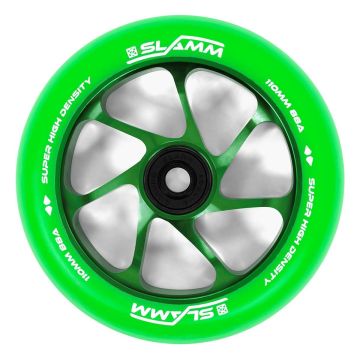 Slamm 110MM Team Wheel Grön/Grön 1 st.
