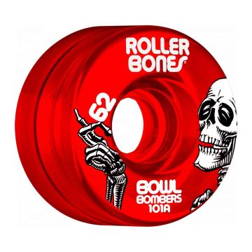 Rollerbones Bowl Bombers Wheel 62 mm 101A Röd 8pk